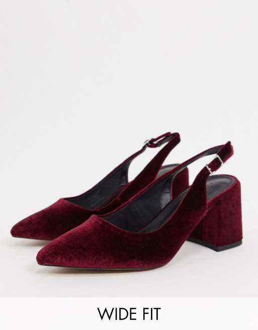 wide fit mid heel