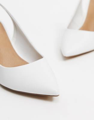 asos white pumps