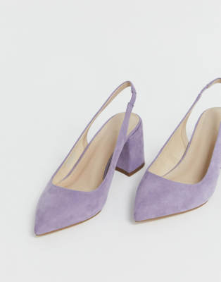 lavender slingback shoes