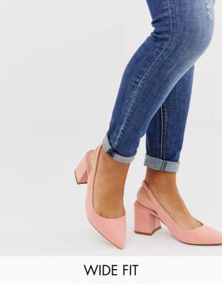 peach slingback shoes