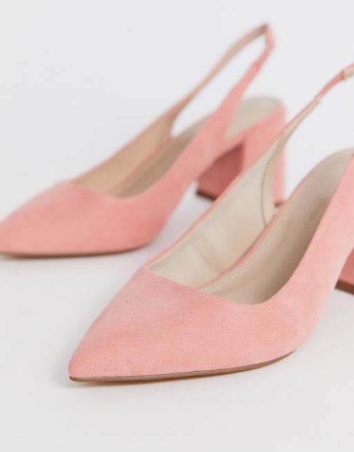 Peach store slingback shoes