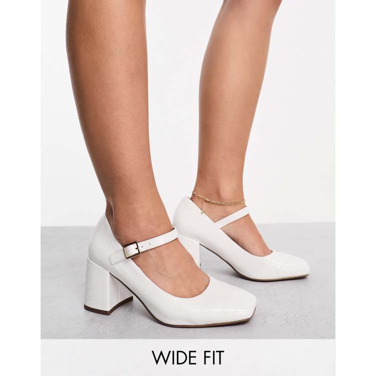 Mary jane pumps white best sale