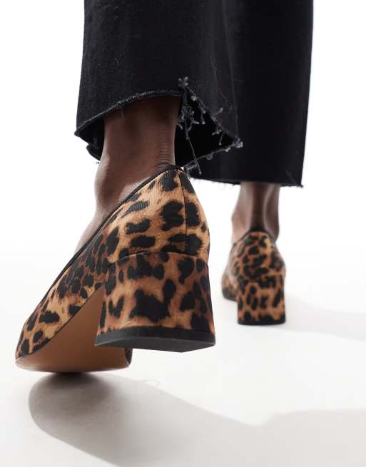 Asos leopard print heels hotsell