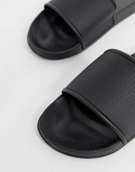 ASOS DESIGN Wide Fit sliders in black ASOS