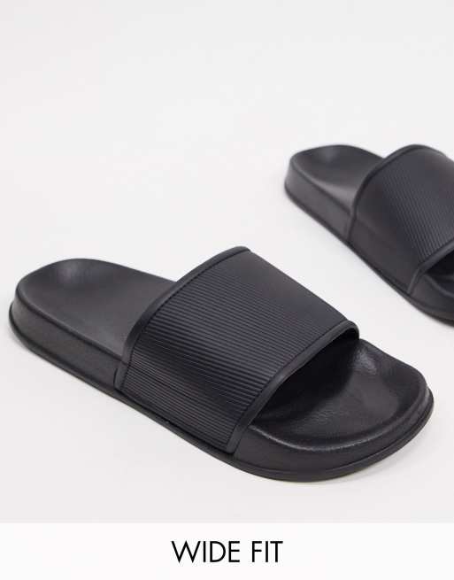 Ladies wide fit online sliders uk