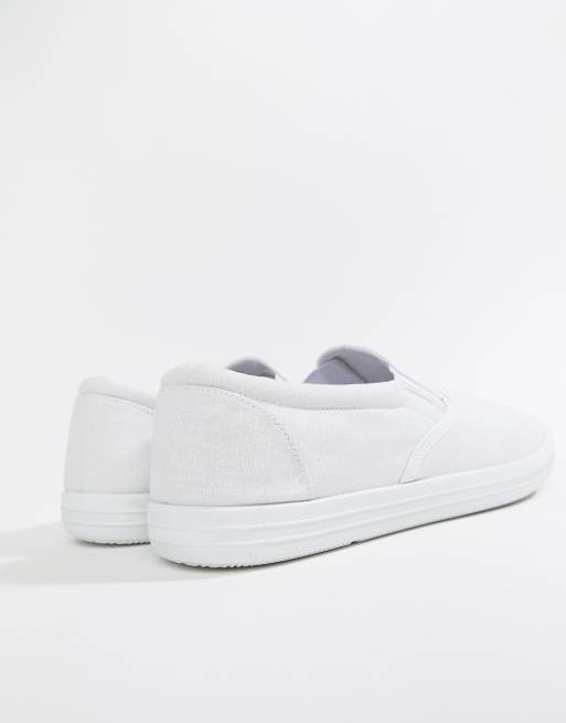 Asos white plimsolls online