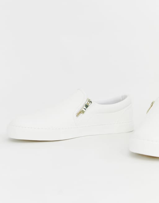 Asos white slip on hot sale shoes