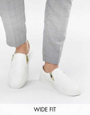 wide fit slip on trainers