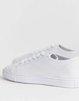 wide canvas sneakers
