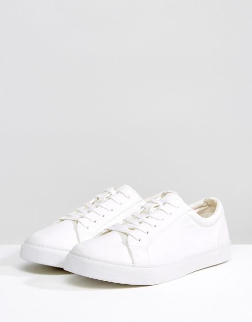 Wide fit store white sneakers