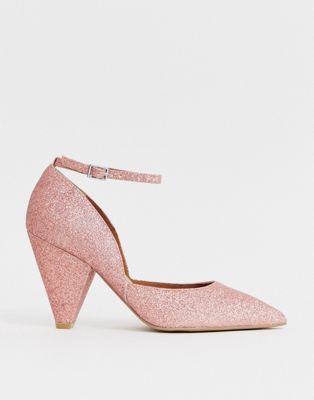 asos glitter heels