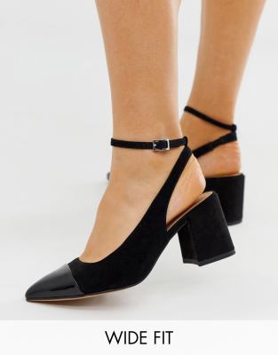 asos black pointed heels