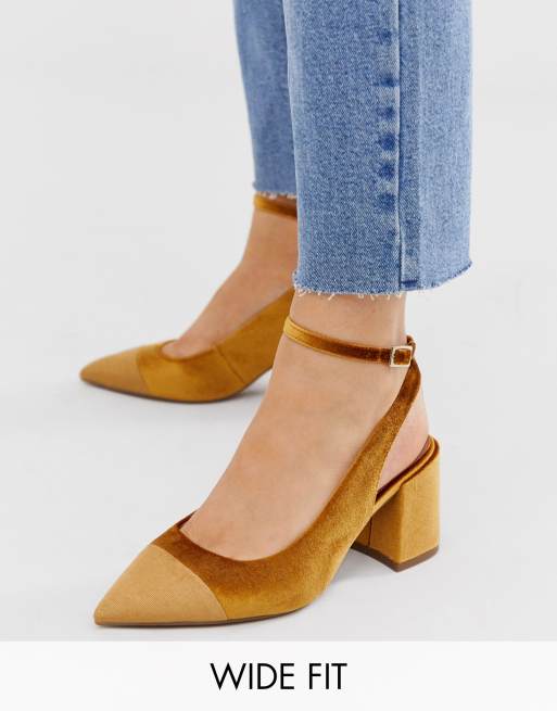 Asos best sale mustard heels