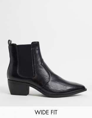 cuban heel western chelsea boots
