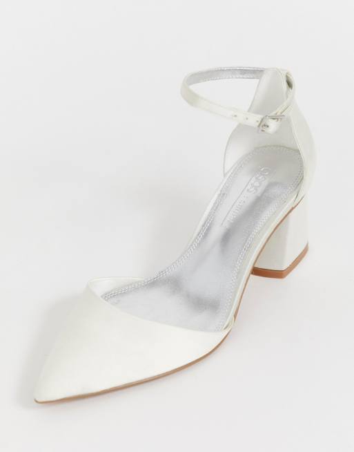 Asos design stardust pointed clearance mid heels