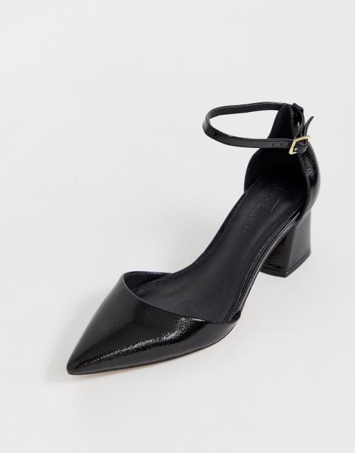 Asos design stardust store pointed mid heels