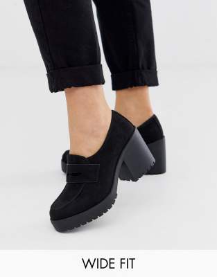 wide fit chunky loafers