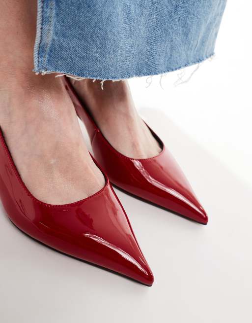 Red court shoes wide fit online