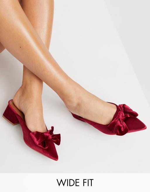 Asos bow mules sale