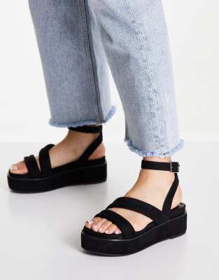 strappy flatform sandals