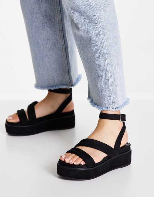 Black flatform sandals asos new arrivals