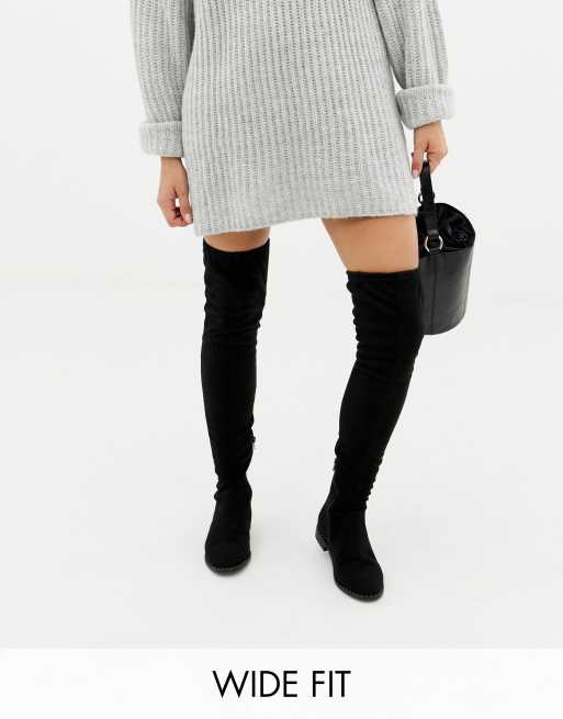 asos wide fit overknees