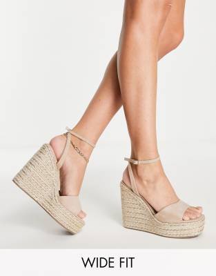 Platform espadrilles wide on sale fit