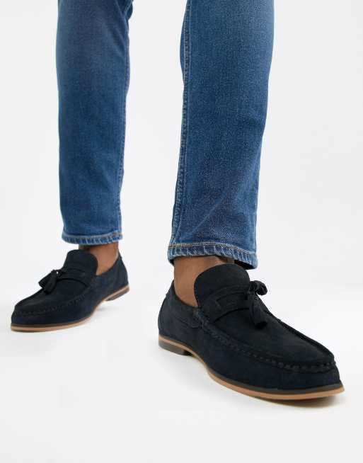 Asos best sale navy loafers