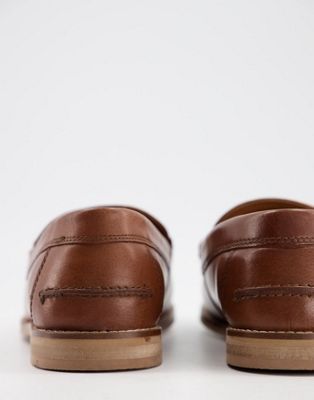 wide fit brown loafers