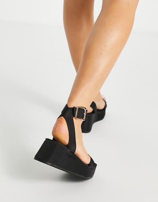 Asos best sale black flatforms