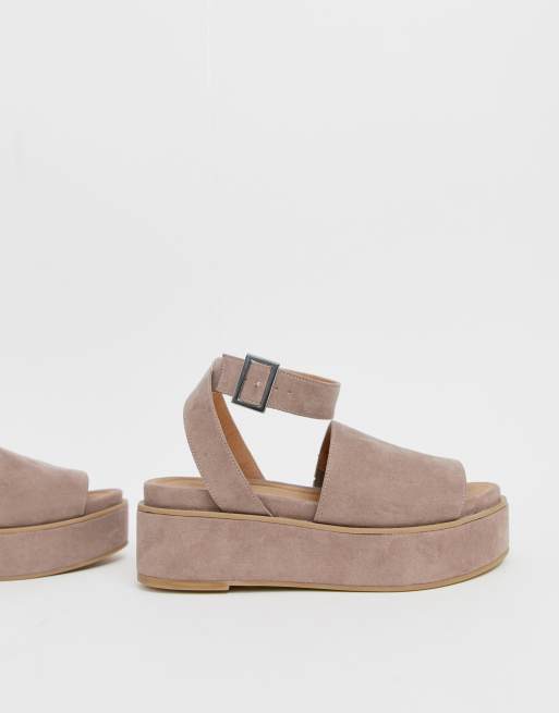 Asos design cheap taylor flatform sandals