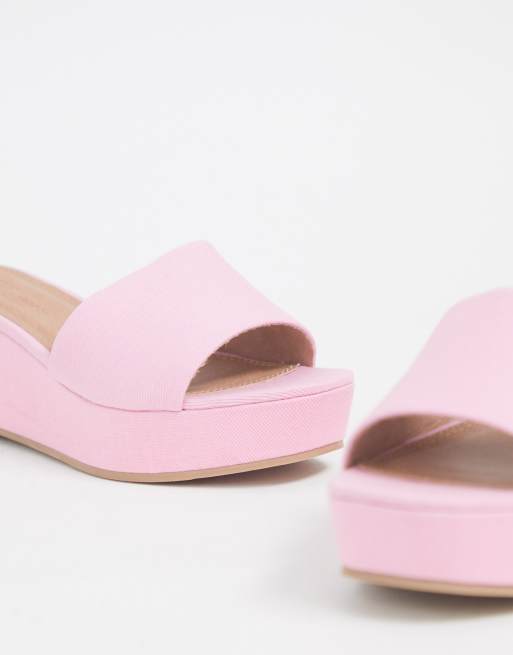 Asos on sale pink wedges