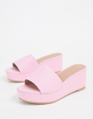 pink wedges wide fit