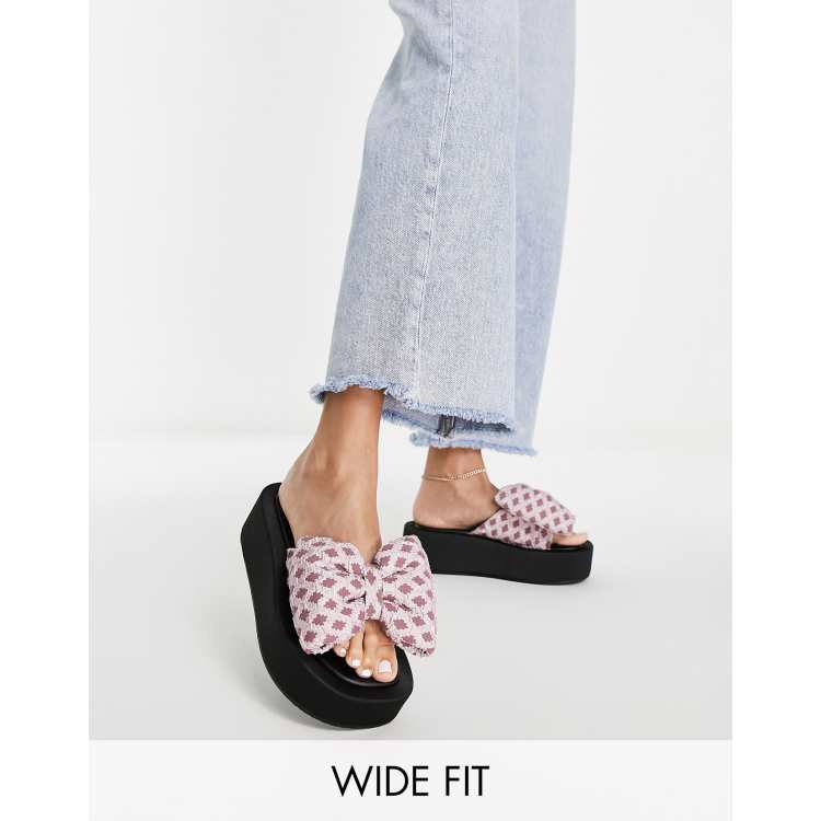 Asos bow outlet mules