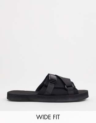 mens wide fit sliders