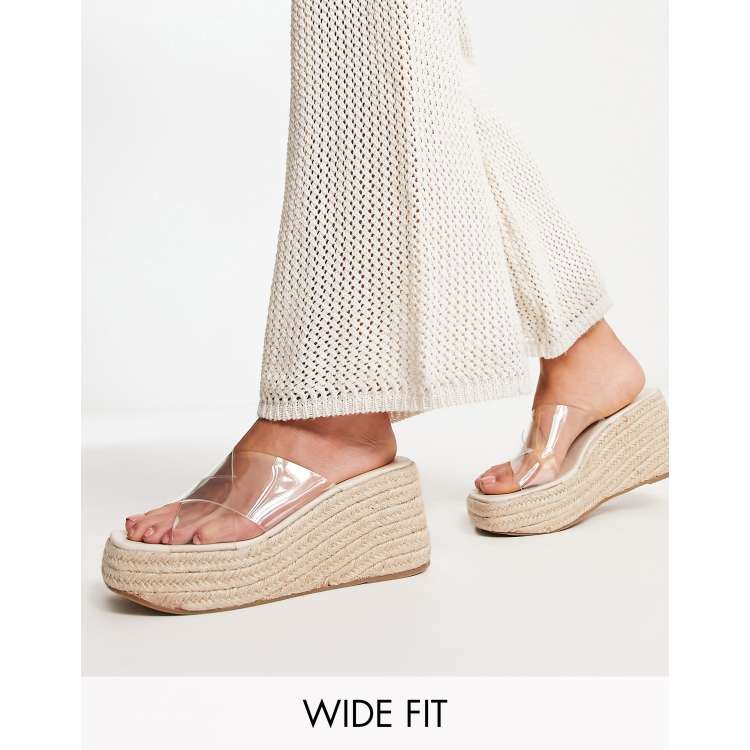 Asos store clear wedges