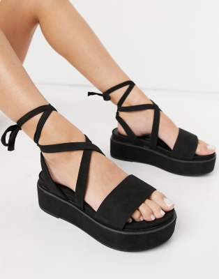flatform sandals wide fit