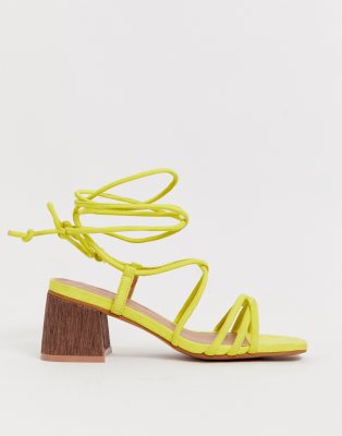 yellow sandals asos