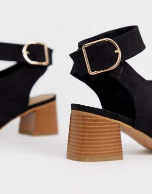 wide fit peep toe shoe boots