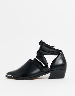 asos black flat shoes