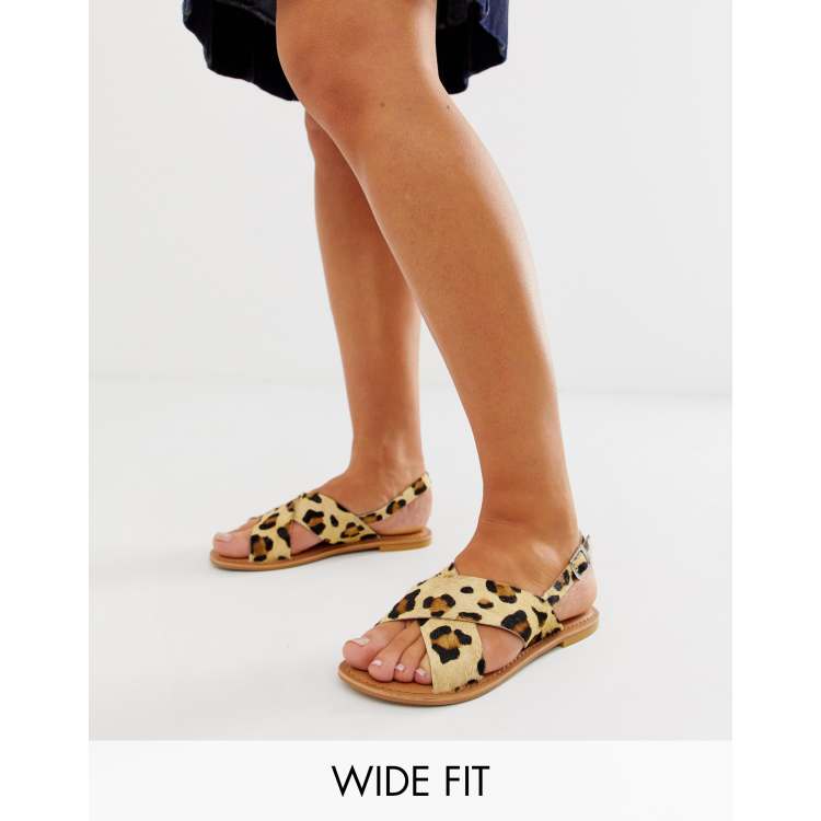 Asos leopard best sale print sandals