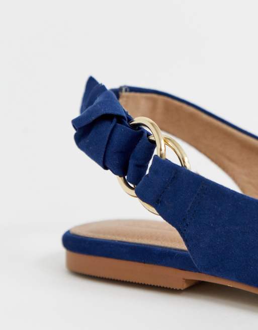 Navy slingback hot sale flats