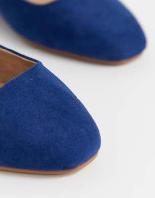 navy flat shoes wide fit