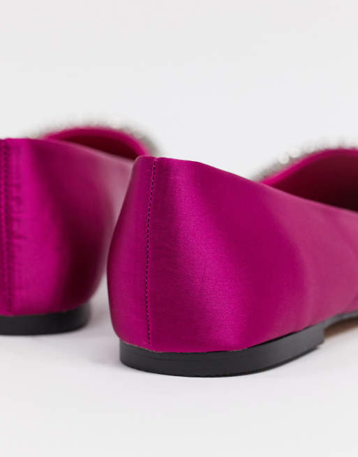 Magenta cheap ballet flats