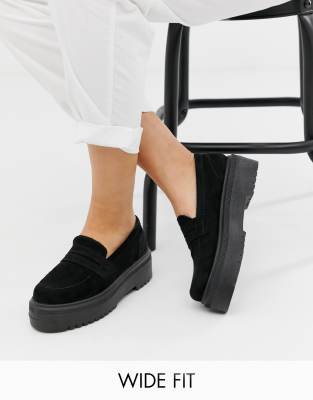 wide fit chunky loafers