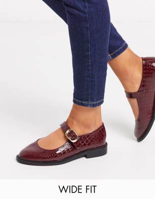 burgundy mary janes