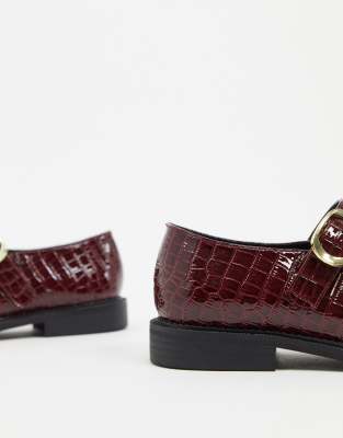 asos burgundy shoes