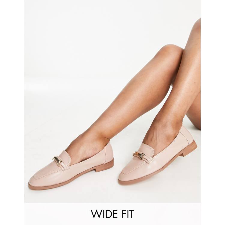 Wide fit store blush shoes