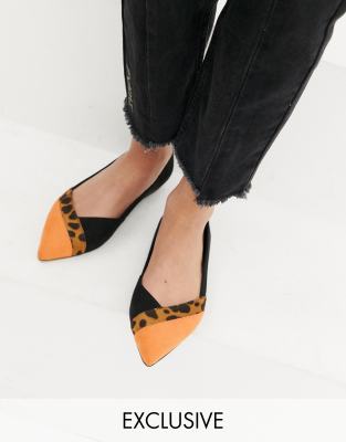 pointed toe flats wide