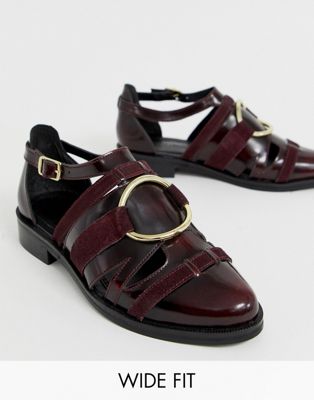 asos burgundy shoes